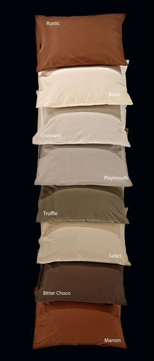 Σεντόνι Unicolor  Cigar Brown Nima Υπέρδιπλο 240x260cm 100% Βαμβάκι