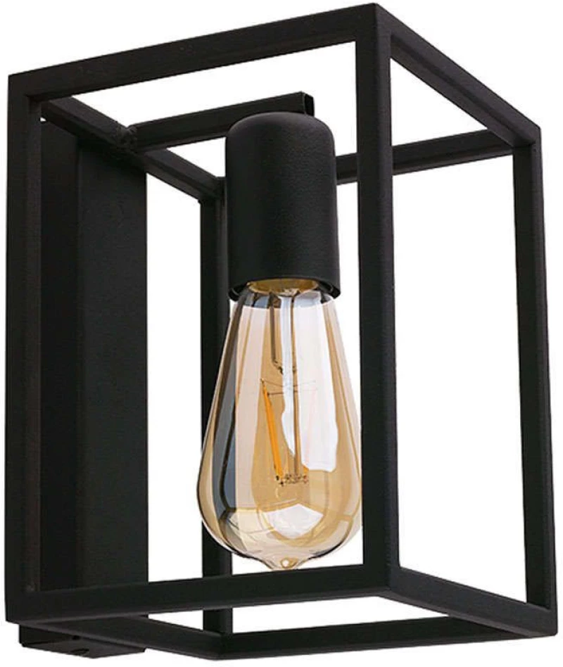 Φωτιστικό Τοίχου Crate I 9046 Black Nowodvorski Μέταλλο