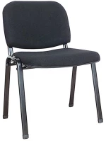 Καρέκλα Υποδοχής Μήλος Black 01-0200 54X59X78 cm Σετ 7τμχ