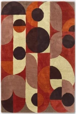 Χαλί Décor Cosmo 095203 Red Pale Green Brink & Campman 160X230cm