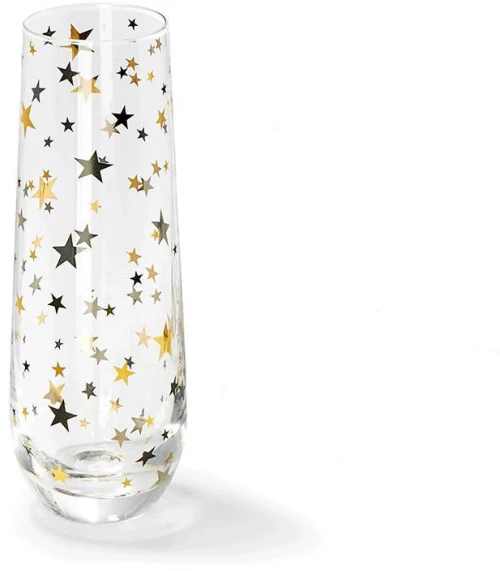 Ποτήρι Σαμπάνιας Stardust 243006 5x5x16cm Multi Philippi Γυαλί