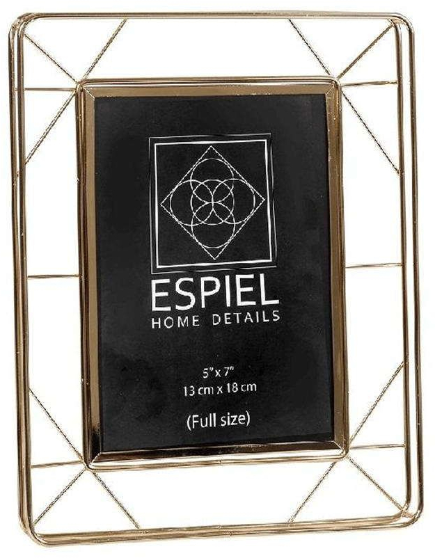 Κορνίζα FAM528 10x15cm Gold Espiel Μέταλλο