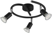 Φωτιστικό Οροφής - Σποτ Paris R80913932 3xGU10 35W Φ26cm 13cm Black Mat RL Lighting Μέταλλο