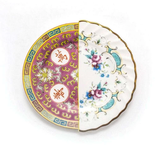 Πιάτο Φρούτου Eudossia 09703 Φ20x1,6cm Multi Seletti Πορσελάνη