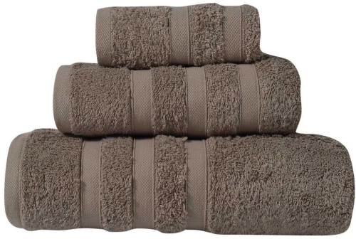 Πετσέτα Prestige 1162 Dark Beige - Rope Das Home Προσώπου 50x90cm 100% Βαμβάκι