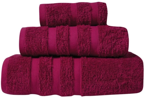 Πετσέτα Prestige 1168 Plum Das Home Προσώπου 50x90cm 100% Βαμβάκι