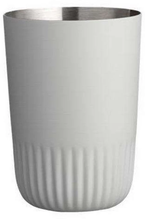 Ποτηροθήκη Plisse 977309 Φ8x11cm Light Grey Sodahl Ανοξείδωτο Ατσάλι
