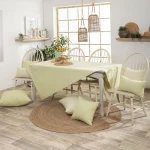 Τραπεζομάντηλο Aragona 08 Lime Teoran 135X180cm Βαμβάκι-Πολυέστερ