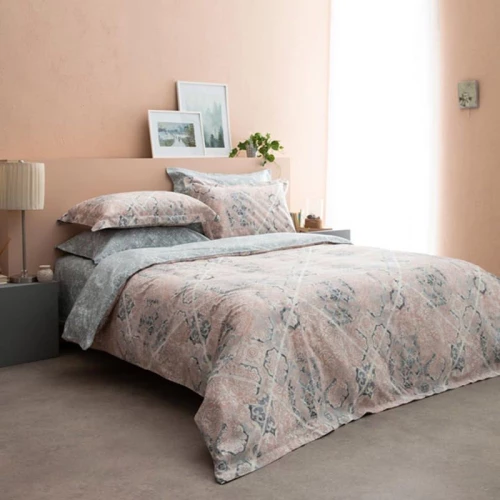 Παπλωματοθήκη Mistral-2 (Σετ 3τμχ) Pink Vesta Home Υπέρδιπλο 230x240cm 100% Βαμβακοσατέν