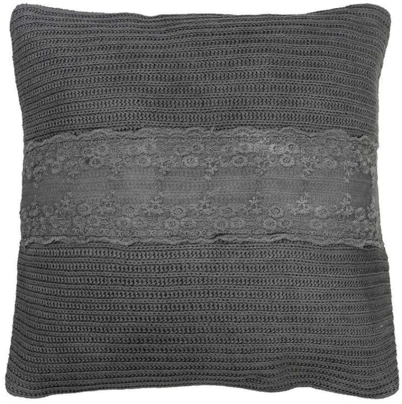 Μαξιλάρι Καναπέ ARF203 45x45cm Grey Espiel 45X45 100% Βαμβάκι
