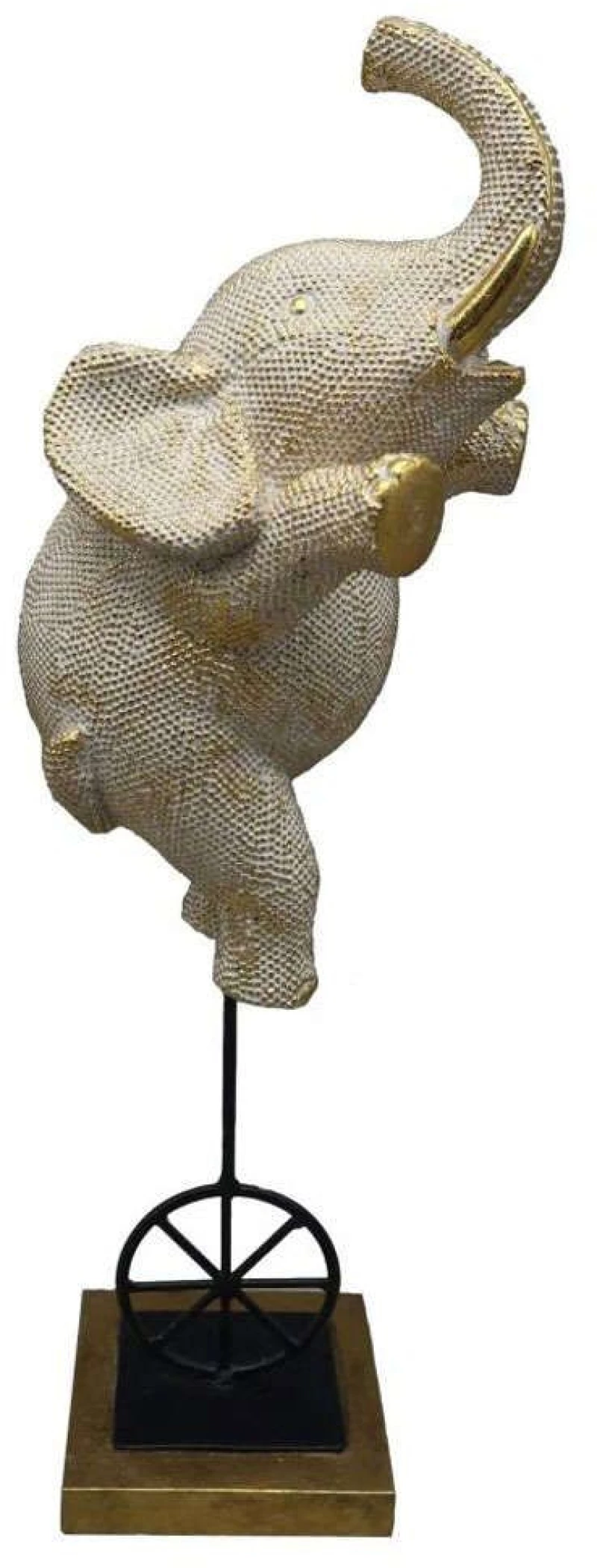Διακοσμητικός Ελέφαντας FIG220 15,3x15,1x42,4cm Gold Espiel Πολυρεσίνη
