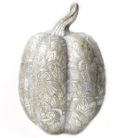 Διακοσμητική Κολοκύθα VRE120K4 25cm Silver Espiel Πολυρεσίνη