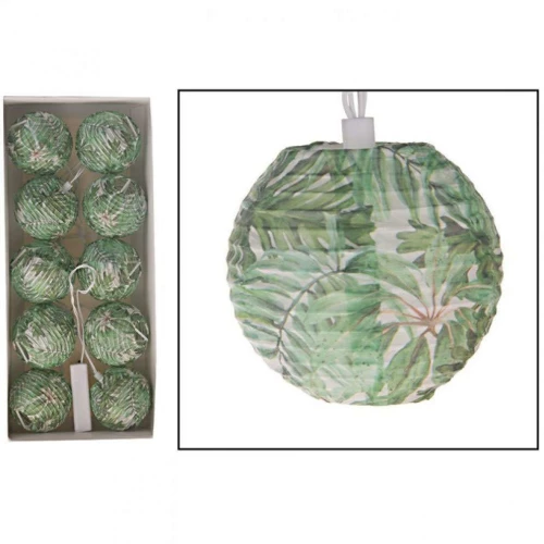 Διακοσμητικό Φωτιστικό Γιρλάντα 29899-414 Led 7,6x7,6cm Green Χαρτί