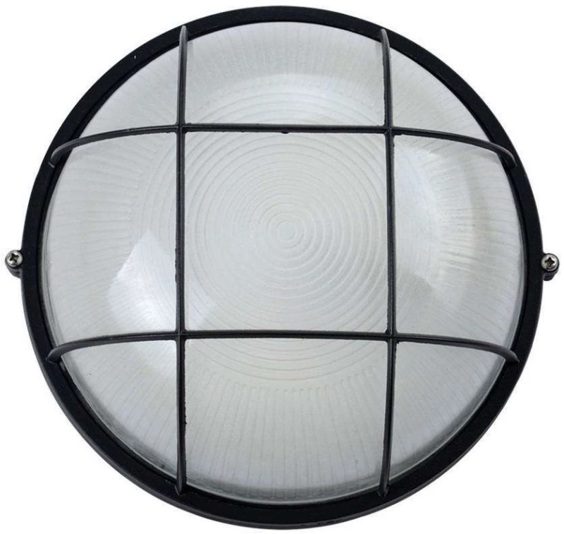 Φωτιστικό Οροφής-Πλαφονιέρα VK/01013/B 19,2x10,7cm 60W E27 IP44 Black VKLed