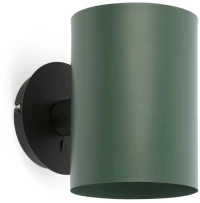 Φωτιστικό Τοίχου - Απλίκα Guadalupe 20031-81 E27 max 15W Black-Green Faro Barcelona