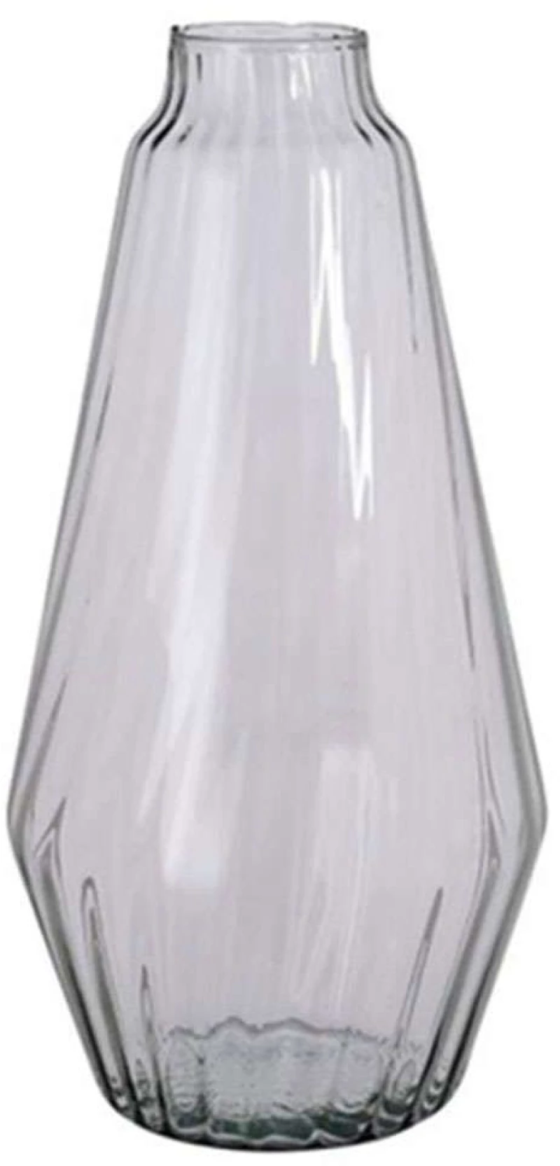 Βάζο Γυάλινο Silva 02.1051941 19x42cm Clear Γυαλί