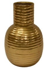 Βάζο Μεταλλικό 00.07.74017 15x22cm Gold Μέταλλο