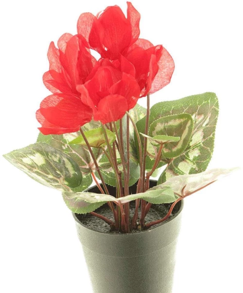 Τεχνητό Φυτό Κυκλάμινο 3570-6 11x28cm Red Supergreens Πολυέστερ