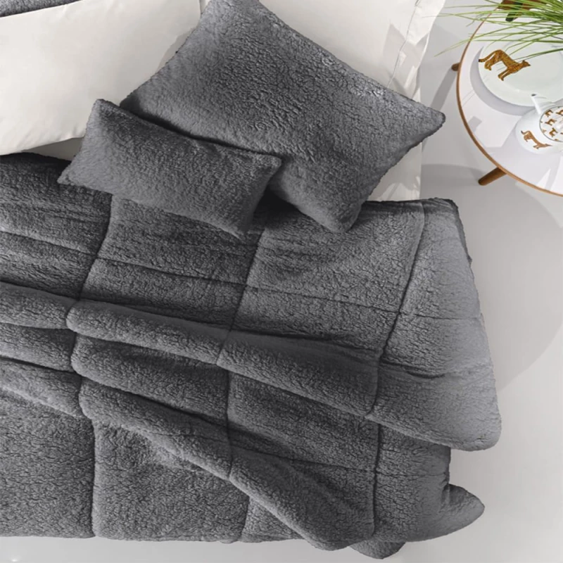 Κουβερτοπάπλωμα Mouton Anthracite Guy Laroche Υπέρδιπλο 220x240cm Πολυέστερ