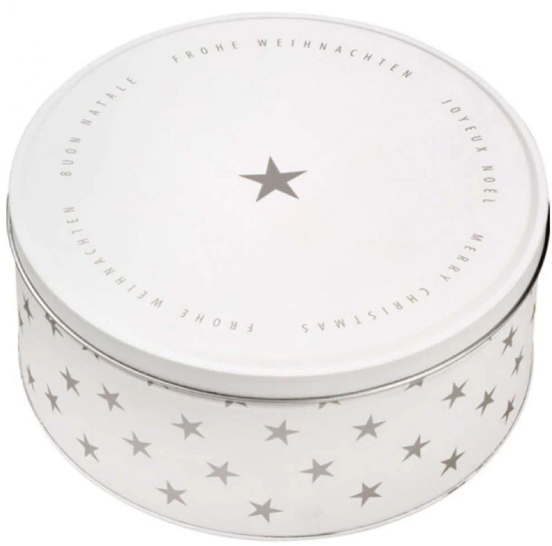 Μπισκοτιέρα Merry Christmas LBTRD0090032 17x7,5cm White-Silver Raeder