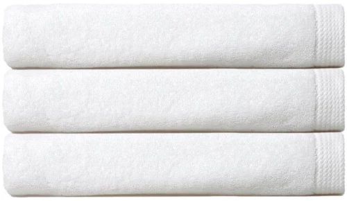 Πετσέτα 02.100.05 White Cryspo Trio Σώματος 90x150cm 100% Βαμβάκι