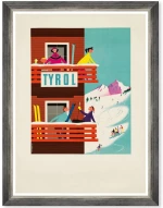 Κάδρο Tyrol FA13473 50x70cm Multi MindTheGap Κάθετοι Ξύλο,Γυαλί