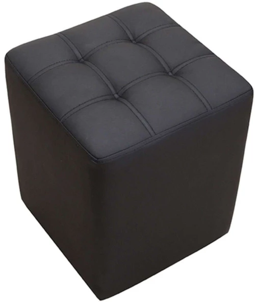 Σκαμπό Cube 40.0120 35x35x42cm Black