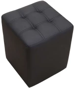 Σκαμπό Cube 40.0120 35x35x42cm Black