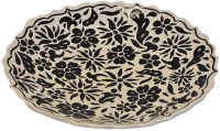 Διακοσμητική Πιατέλα Kapisik 026.0050 Φ40cm Black Κεραμικό