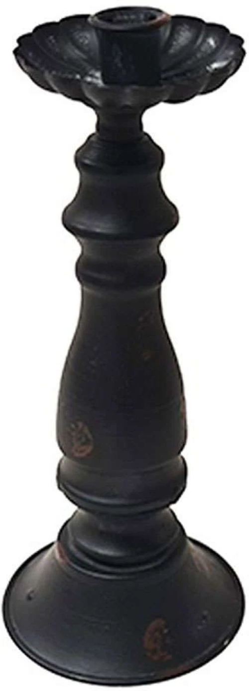Κηροπήγιο 013.786544 11x26,5cm Black Μέταλλο