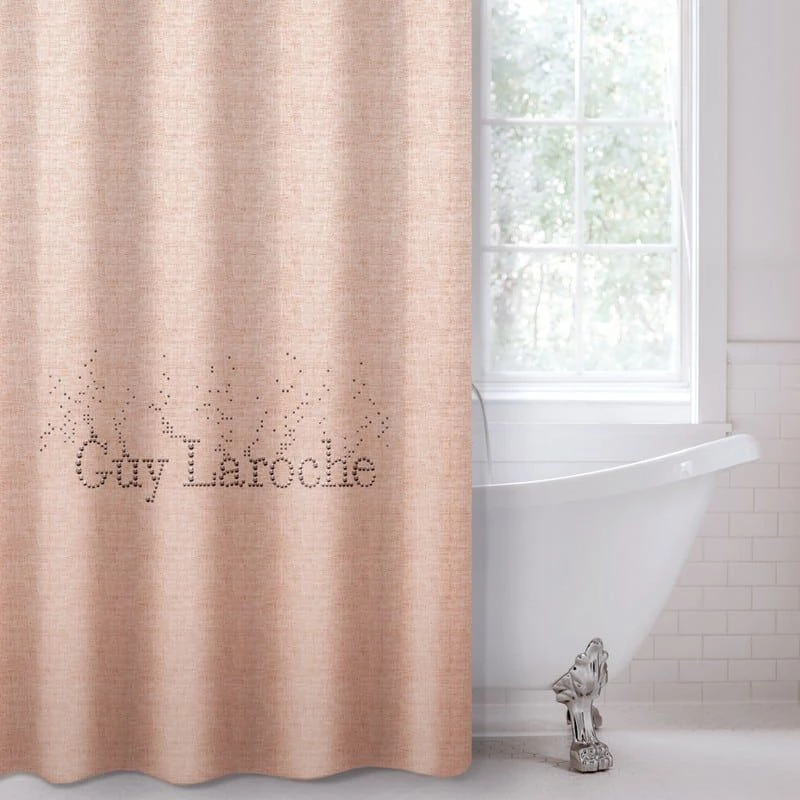 Κουρτίνα Μπάνιου Pandora Old Pink Guy Laroche 180Πx190Υ 180x190cm Microfiber