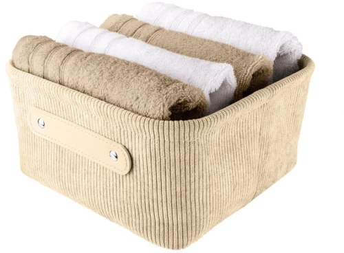 Καλάθι Αποθήκευσης Bedford M 23x11x 23cm Beige Kleine Wolke Πολυέστερ