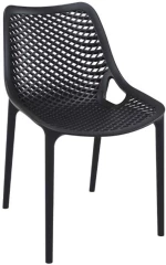 Καρέκλα Air Black 20-0323 50Χ60Χ82 cm Siesta Σετ 4τμχ