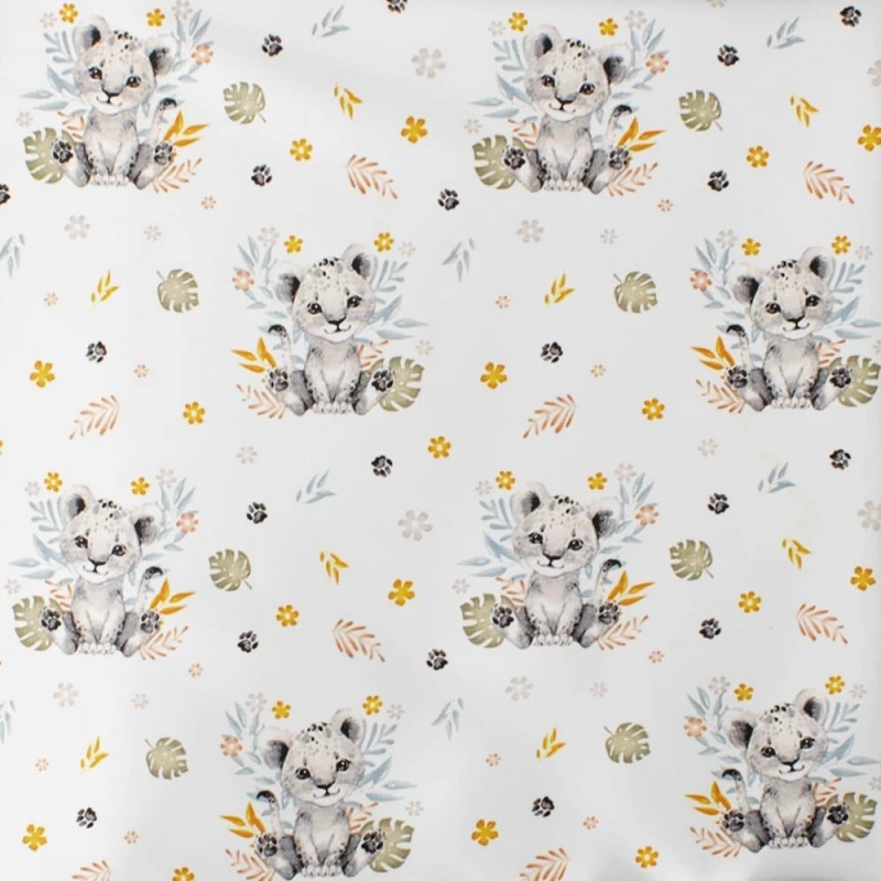 Πάνα Βρεφική Χασέ Lion Cub 531 Grey DimCol 80x80cm 100% Βαμβάκι