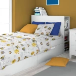 Μαξιλαροθήκη Παιδική Honey Bee 545 White-Yellow DimCol 35X45 100% Βαμβάκι