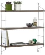 Ράφια Τοίχου Elmira 891-221-021 67x15x56cm Walnut
