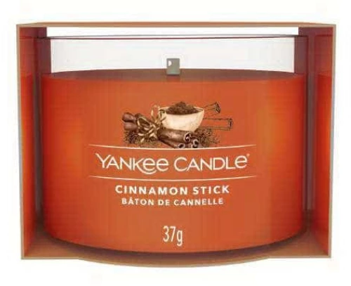 Κερί Αρωματικό Σε Βάζο Votive Signature Cinnamon Stick 1701435E 5,4x4,4cm Orange Yankee Candle Κερί