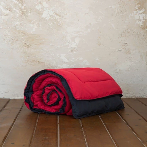 Πάπλωμα Abalone Ruby Red - Black Nima Μονό 160x240cm Microfiber