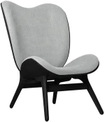Πολυθρόνα A Conversation Piece Tall 5104C704-03 73x93x106cm Black Oak-Light Grey Umage