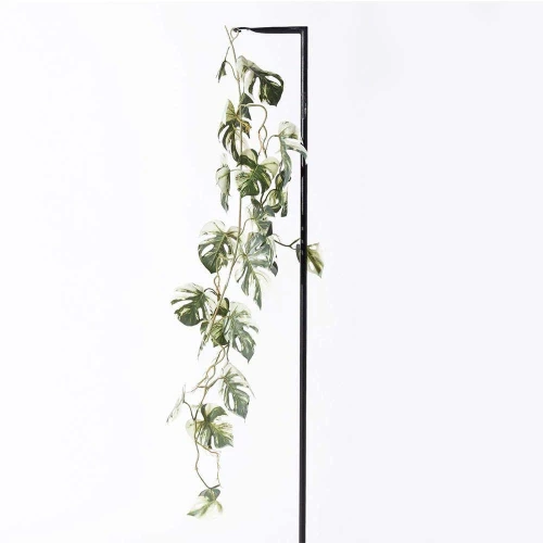Τεχνητή Γιρλάντα Μονστέρα Albo Variegata 9161-7 120cm Green Supergreens Πολυαιθυλένιο