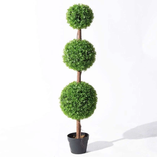Τεχνητό Δέντρο Πυξάρι Τριπλό 5680-6 120cm Green Supergreens Πολυαιθυλένιο