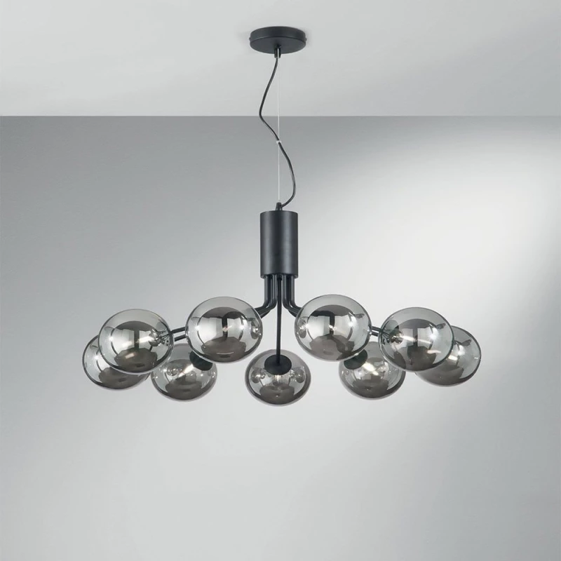 Φωτιστικό Οροφής Κρεμαστό I-Honey-S9-NER G9 161x83,4x41cm Black Luce Ambiente Design