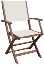 Πολυθρόνα Πτυσσόμενη Cricket Ε20120,9 White Σετ 2τμχ