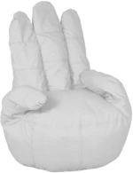 Πουφ Glover White 90X85X100