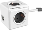 Πολύπριζο Powercube Original 4 Θέσεων & 2 Usb 1402GY/DEEUPC Grey Allocacoc