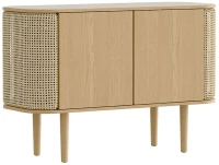Μπουφές Treasures Venetian Cane 5622C5622-3 109x43x75cm Oak-Beige Umage Polyester,Ξύλο,Ατσάλ