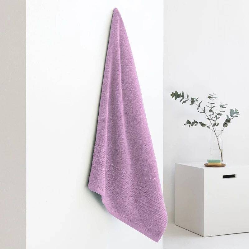 Πετσέτα Roke Violet Palamaiki Προσώπου 50x90cm 100% Βαμβάκι