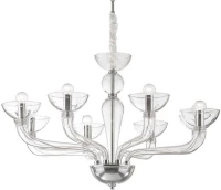 Φωτιστικό Οροφής-Πολυέλαιος Casanova 044255 88x70/156cm 8xE14 40W Clear Ideal Lux