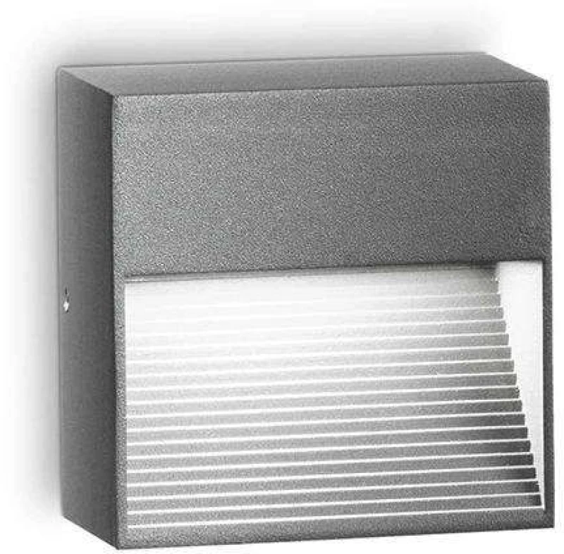 Φωτιστικό Τοίχου Down 122045 8,5x8,5x5cm 1xG9 28W Anthracite Ideal Lux