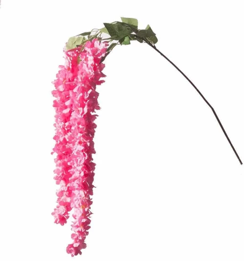 Τεχνητή Κρεμαστή Γλυσίνια 6051-7 30x130cm Pink Supergreens Πολυέστερ